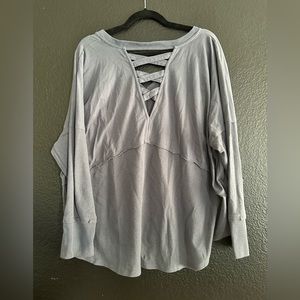 Long Sleeve Criss Cross Back